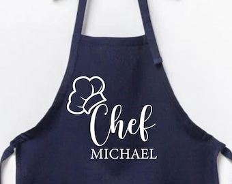 Personalized Apron, Custom Toddler Apron, Customized Apron, Chef Apron, Cooking Apron, Cute Kids Apron, Kitchen Apron, Kids Birthday Costume