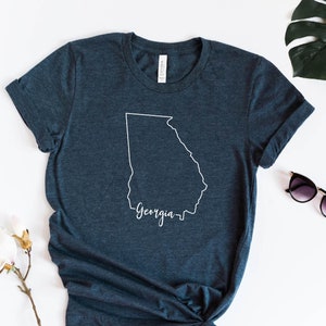 Georgia State Shirt, Georgia State Map Shirt, Georgia Travel Gift, Georgia Home State Tshirt, Georgia Map Silhouette Tee, Georgia Sweatshirt