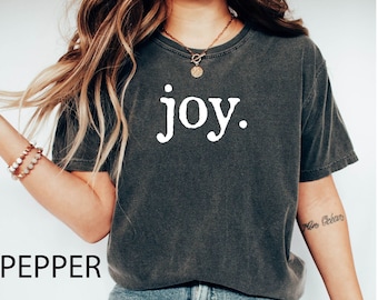 Comfort Colors Joy Shirt, Christmas T-shirt, Gift For Christmas, Family Christmas Shirts, Merry Christmas Shirt, Choose Joy, Winter Shirt