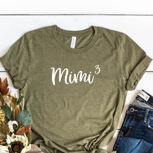 Mimi Shirt, Pregnancy Announcement Shirt, Mimi 3 Shirt, Mimi of 3 Shirt, Grandma Life Shirt, Shirts for Grandma, Mothers Day Gift
