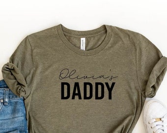 Custom Dad Shirt, Daddy Shirt with Kids Name, Father's Day Shirt, Personalized Daddy Shirt, Customized Dad Shirt, Gift For Daddy