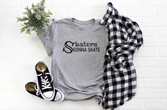 Skater T-shirt, Roller Derby Gift Roller Skate Shirt Rollerblading Shirt Unisex Jersey Short Sleeve Tee, Skaters Gonna Skate Shirt