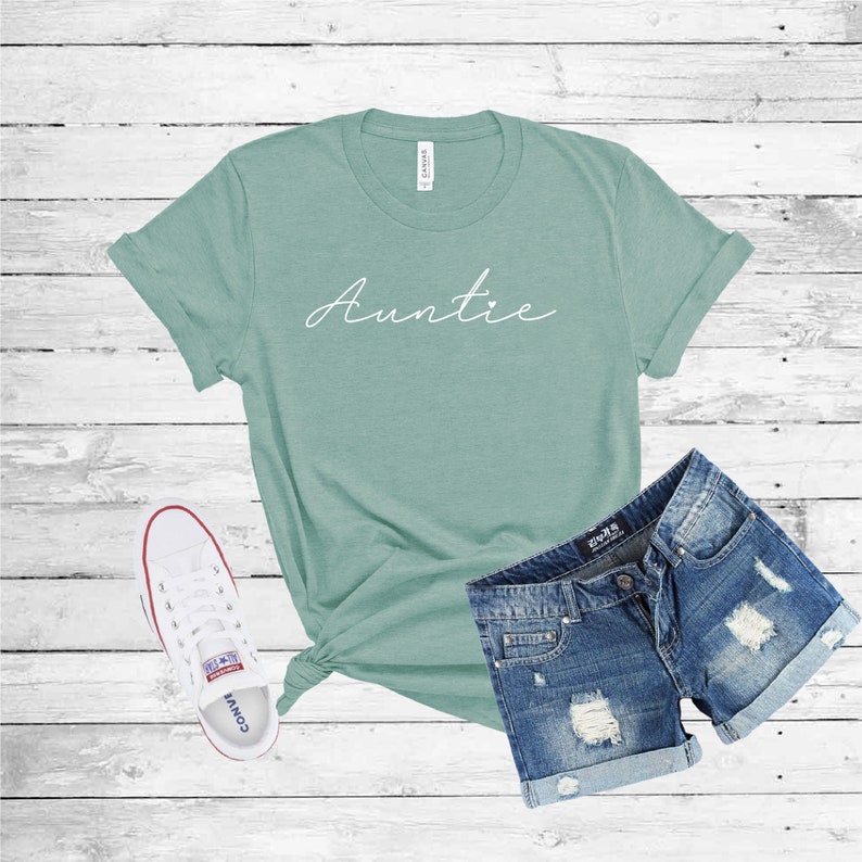 Auntie Shirt Aunt Gift Auntie Established Shirt Aunt Shirt | Etsy
