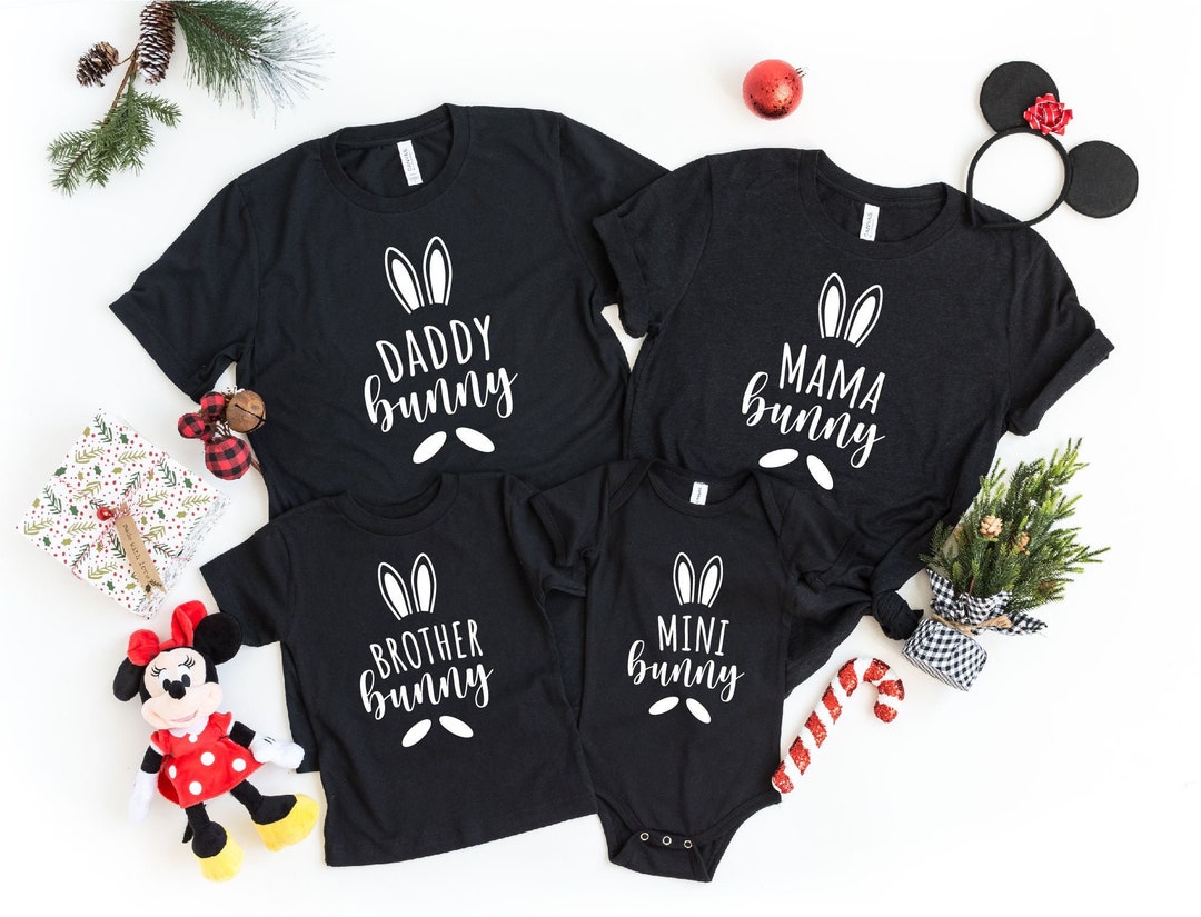 Family Easter Shirt Matching Bunny Family Tee Easter Etsy