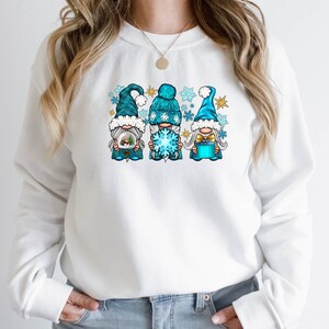 Faceless Gnomes Graphic Drop Shoulder Sweatshirt main image 0