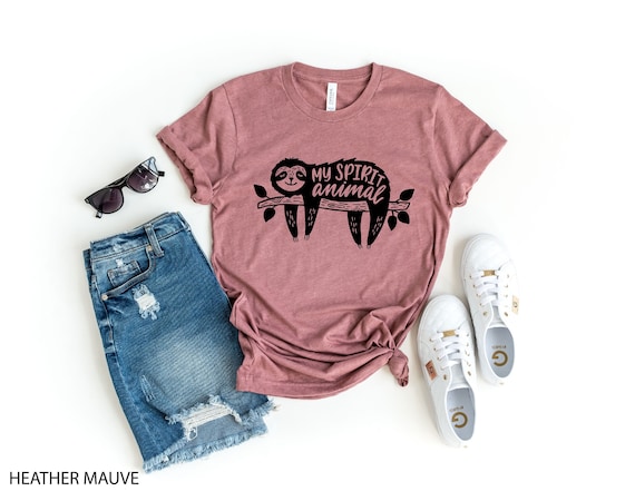 Sloth Shirt, Sloth Spirit Animal Tee, My Spirit Animal Shirt, Adorable Sloth Shirt, Cute Animal Shirt, Funny Shirt, Animal Lover Shirt