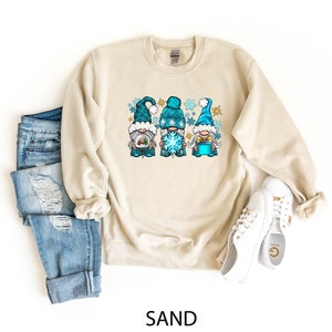 Faceless Gnomes Graphic Drop Shoulder Sweatshirt