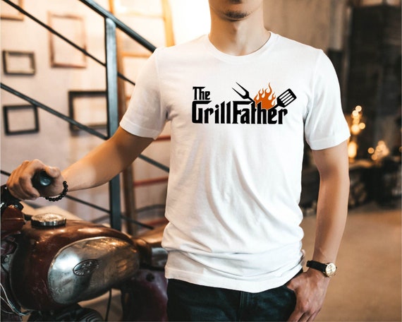 The Grillfather Bbq Distressed Dad Grilling Shirt The Grillfather Bbq Distressed Dad Grilling Shirt