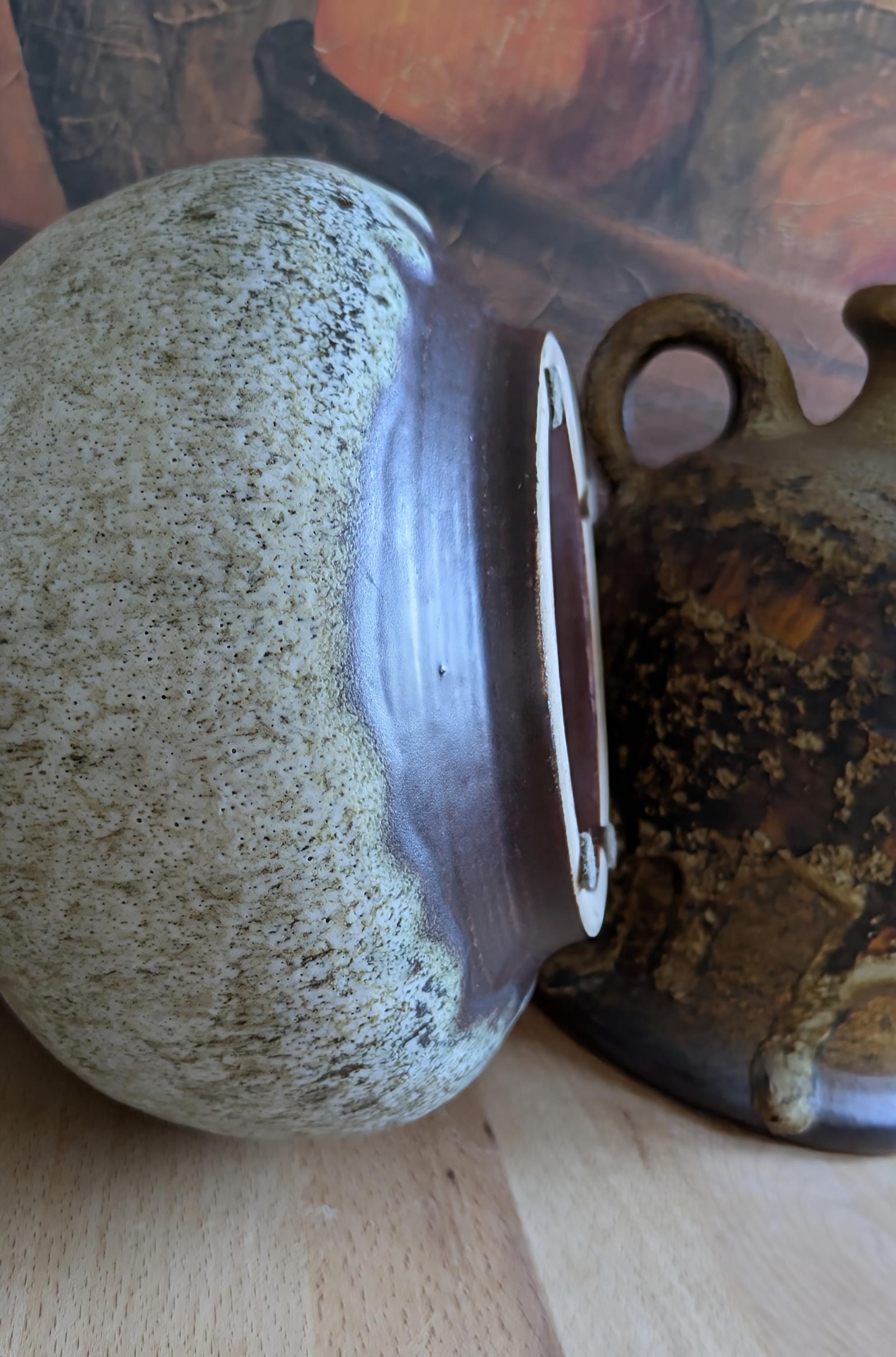 Scheurich Fat Lava 花瓶 752-15: ヴィンテージ 西ドイツ ブラウン