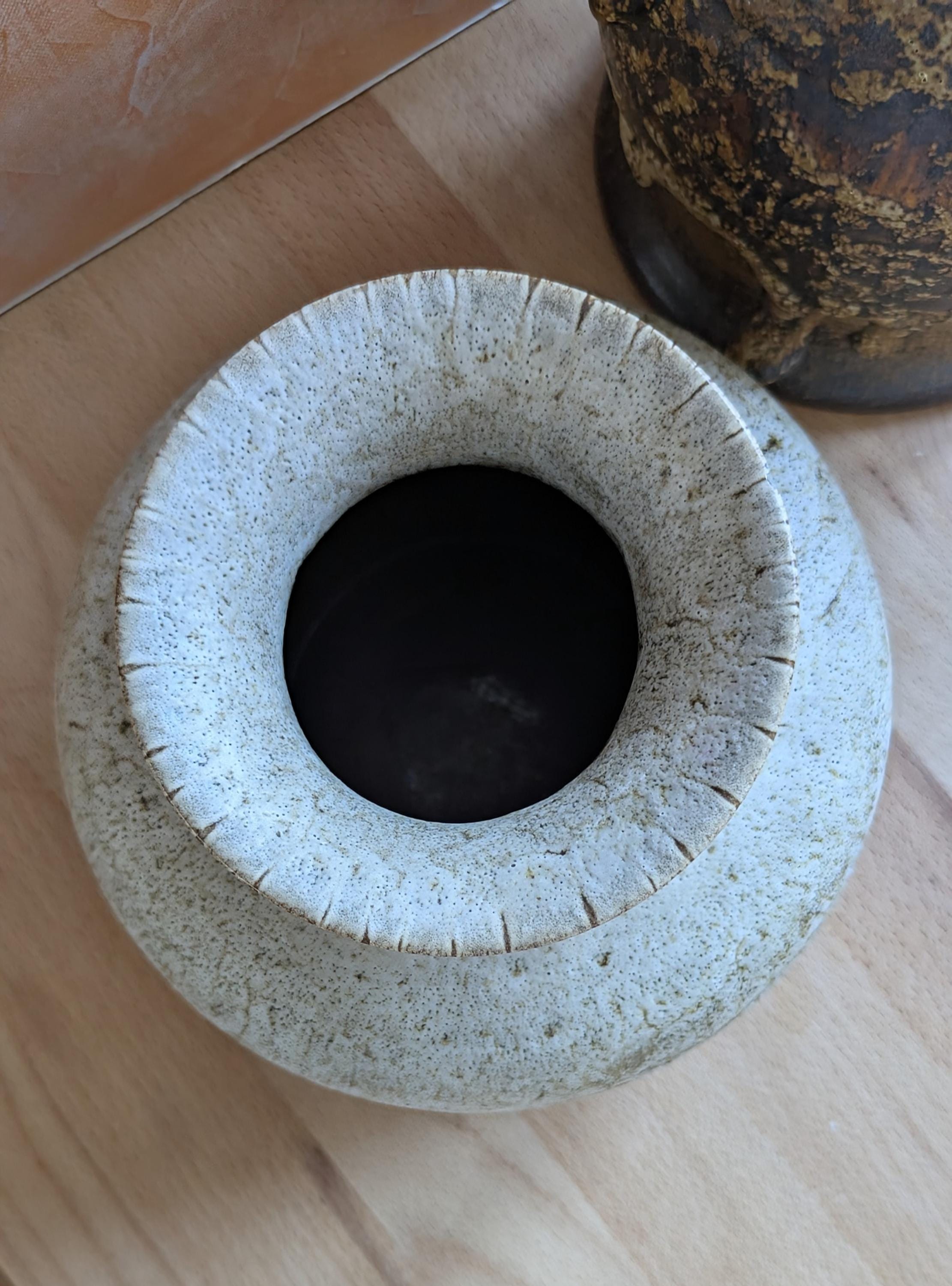 Scheurich Fat Lava 花瓶 752-15: ヴィンテージ 西ドイツ ブラウン