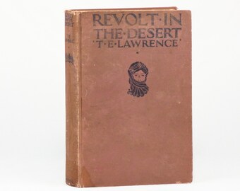 Revolt in the Desert, T.E. Lawrence, 1927 First Edition, + Newspaper Article