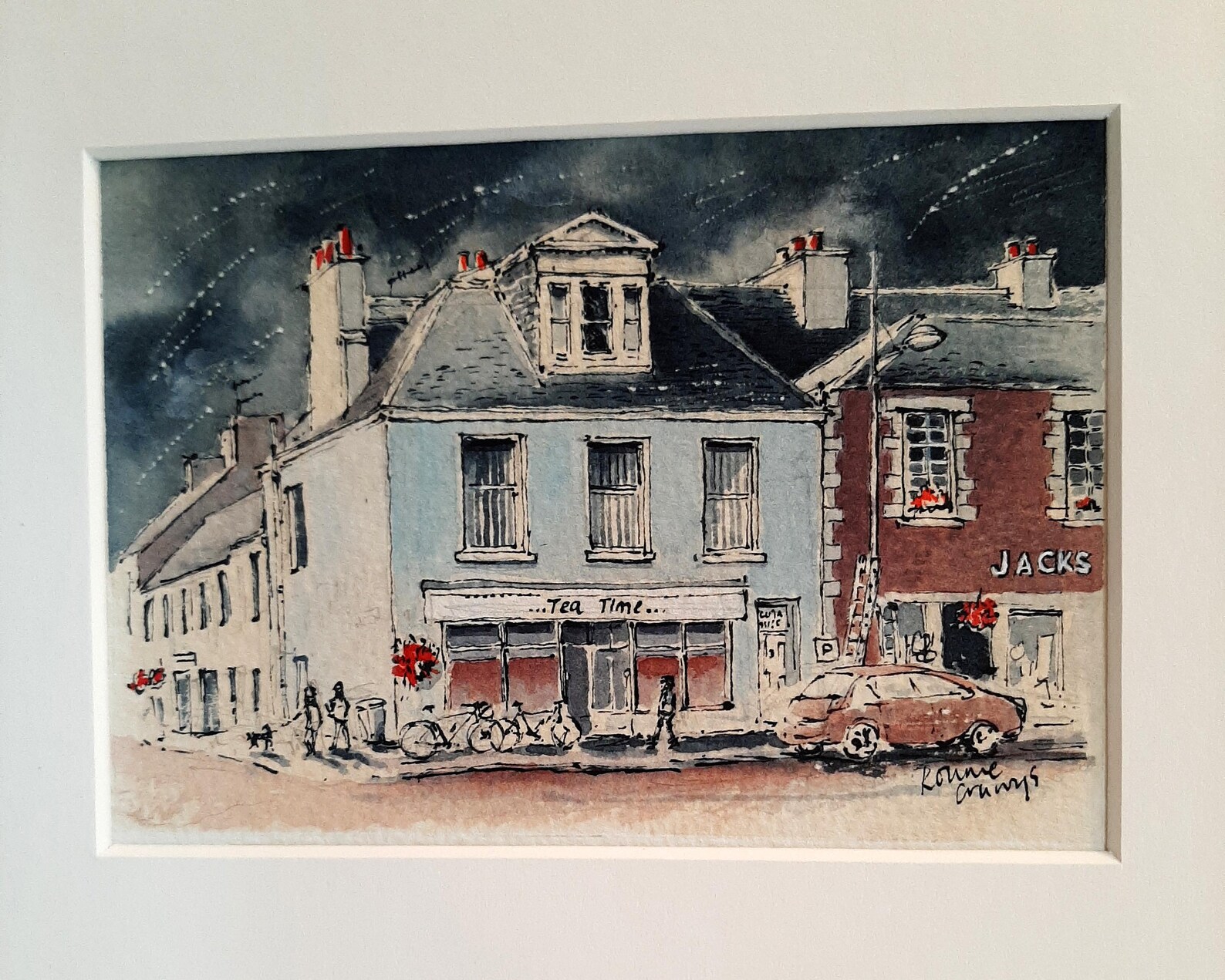 Original Art of 'tea Time' Lanark Etsy