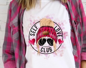 Self Love Club | Valentine Sublimation PNG | Funny Adult Valentine | Downloadable