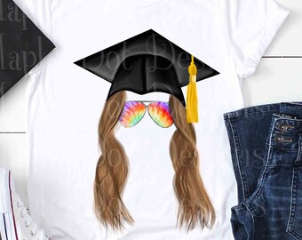 Senior PNG / Grad 2022 PNG / Grad Tie dye PNG / Graduación png / Diseño de sublimación descargable