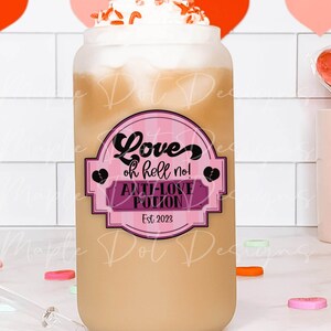 Love Oh Hell Kein PNG | Anti Valentine Aufkleber PNG | Png zum Herunterladen