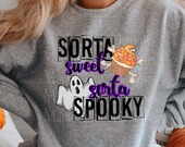 Sorta Sweet Sort Spooky PNG | Cute Halloween Design | Halloween PNG | Halloween Sublimation | Downloadable files