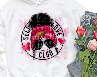 Self Love Club | Valentine Sublimation PNG | Funny Adult Valentine | Downloadable