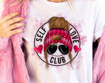 Self Love Club | Valentine Sublimation PNG | Funny Adult Valentine | Downloadable