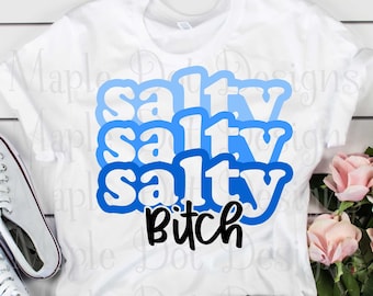 Salty bitch svg, salt svg, retro svg, don't be salt svg, stapled svg, trending svg, funny svg, nedladdningsbara SVG- och PNG-filer