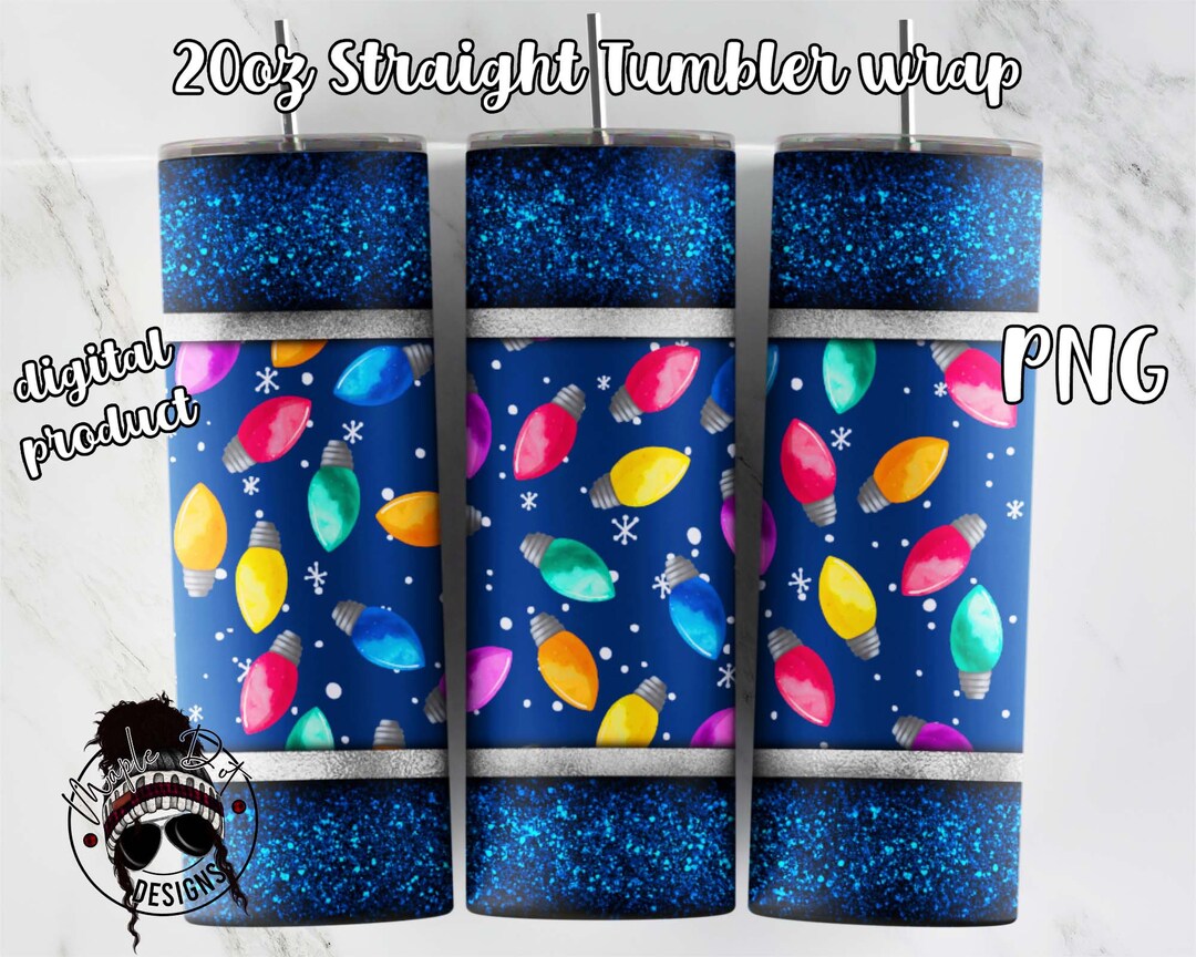 Christmas Lights Tumbler Wrap Christmas Tumbler Wrap 20 Oz Tumbler