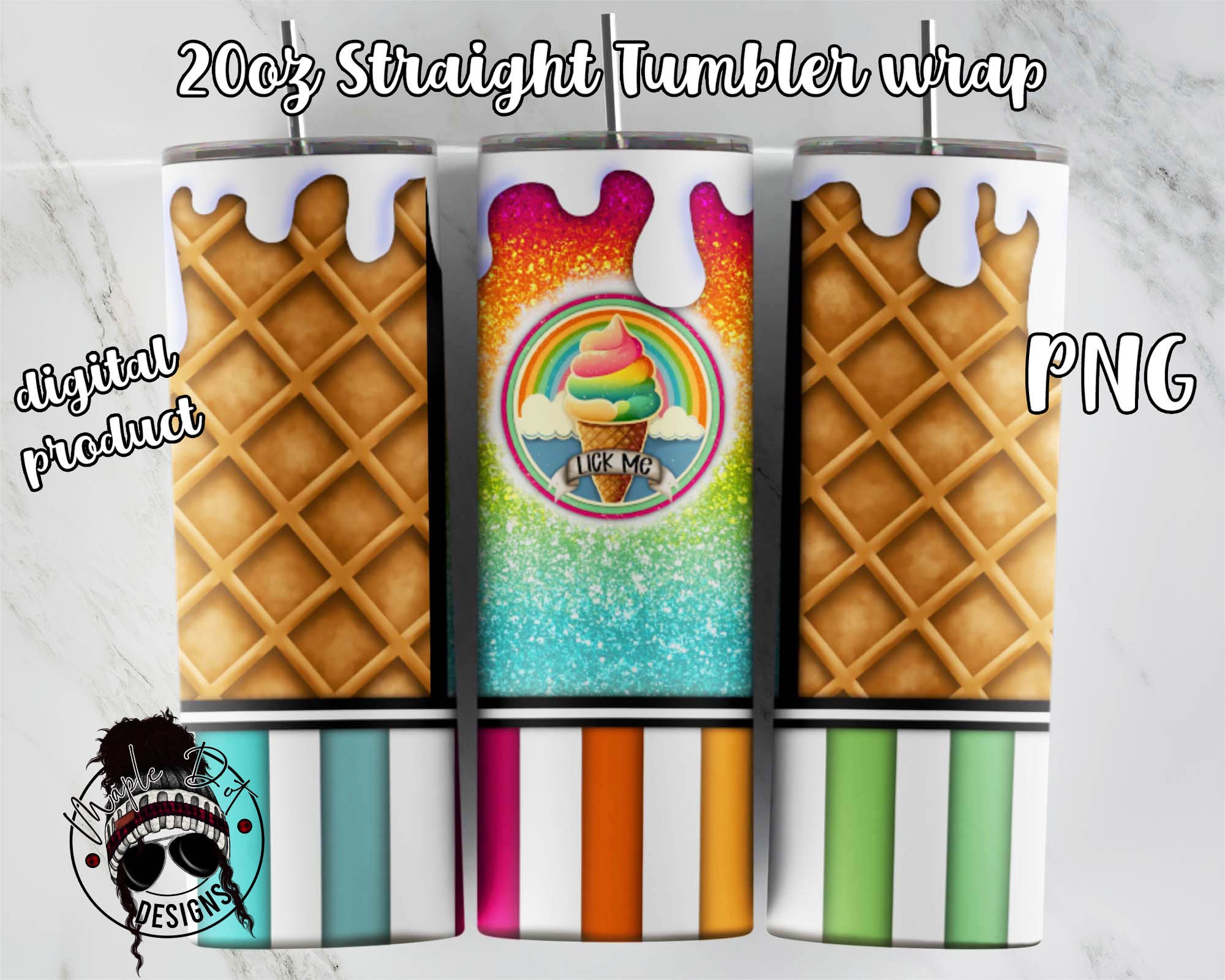 Ice Cream Blackberry Tumbler 1 Graphic by Tumbler Wraps · Creative