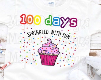 100 Days Sprinkled With Fun SVG | 100th Day of School SVG | Downloadable