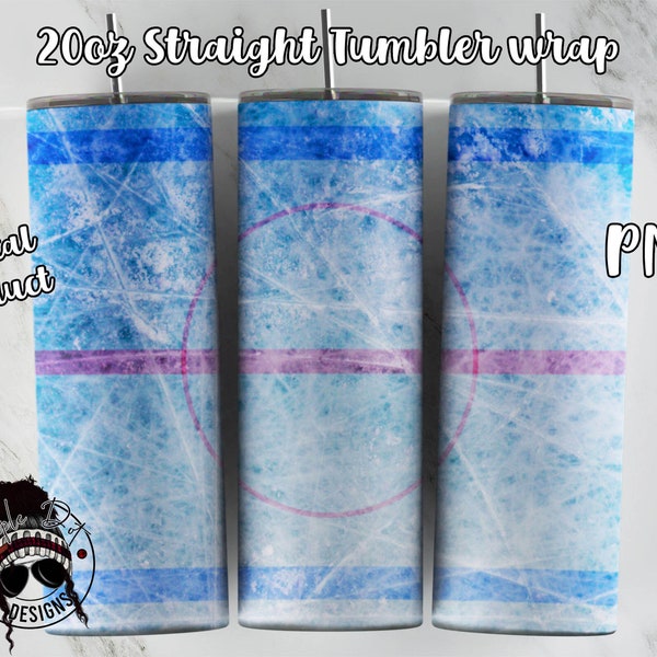 20oz Skinny tumbler wrap / Hockey tumbler wrap / Ice Rink Tumbler wrap / Hockey Ice wrap / Hockey tumbler wrap PNG / Downloadable PNG