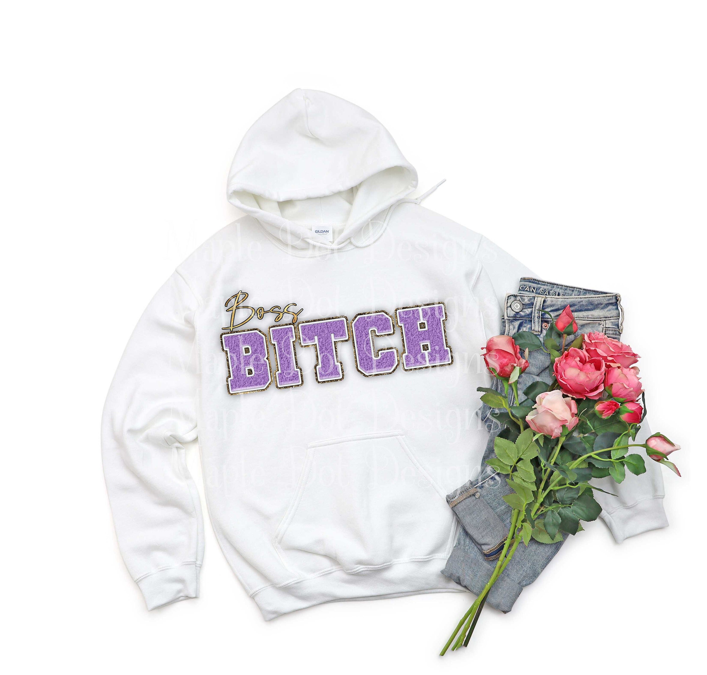 Boss Bitch PNG Faux Letters PNG Sublimation Download - Etsy