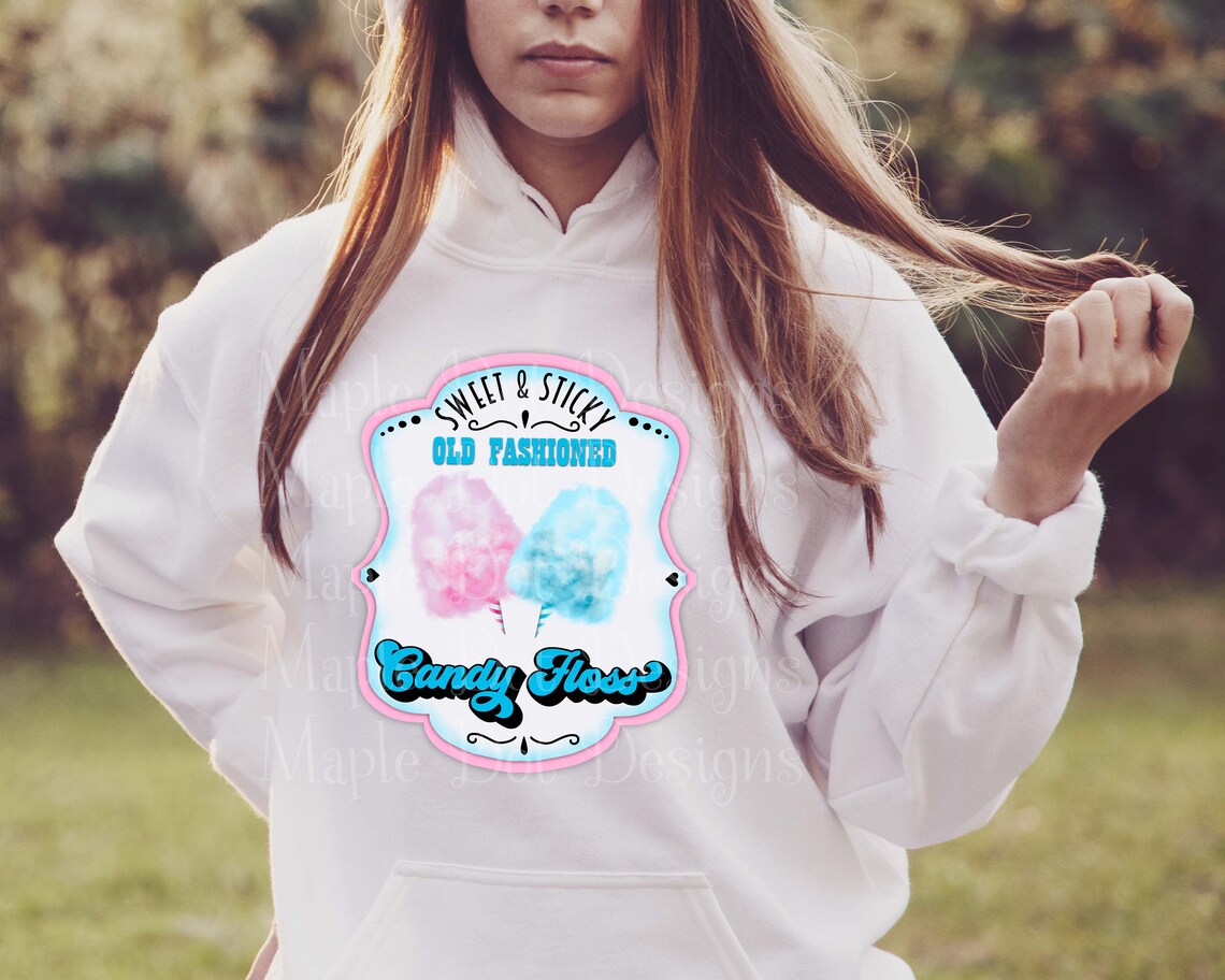 Candy Floss Label PNG Cotton Candy Sublimation Tumbler - Etsy