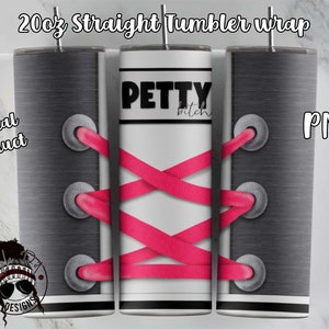 20oz Skinny tumbler wrap | Canvas Shoe wrap | Spiteful PNG | Downloadable File for Sublimation