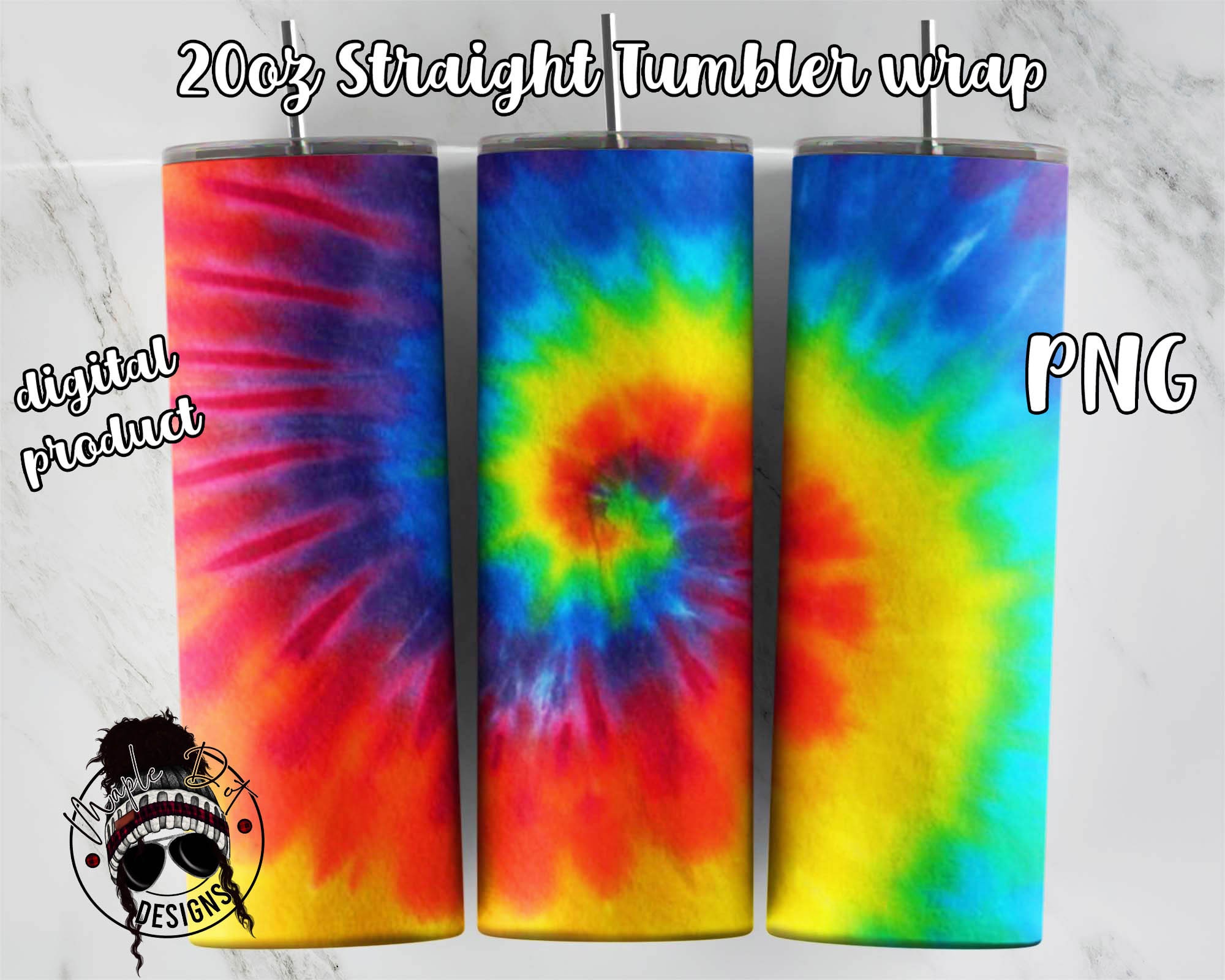 20oz Skinny Tumbler Wrap / Tie Dye Tumbler Wrap / Motivational Etsy