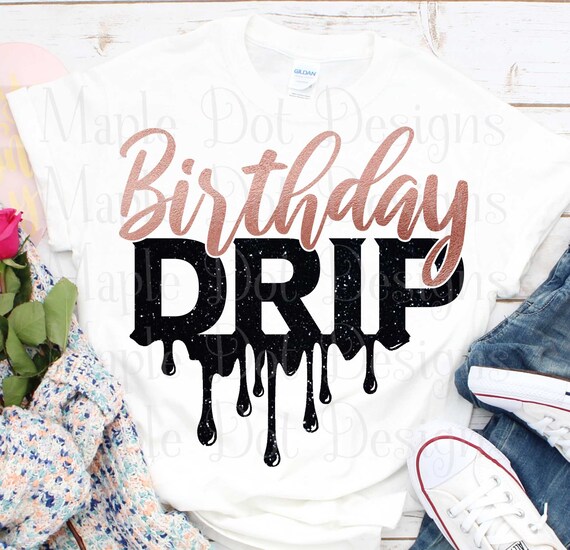 Download Birthday Drip svg Melanin svg Afro Queen Birthday svg | Etsy