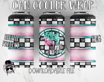 Flock My Life Can Cooler Tumbler Wrap / Cooler Tumbler PNG / File scaricabile