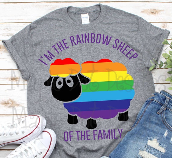 Download I M The Rainbow Sheep Of The Family Svg Rainbow Sheep Etsy