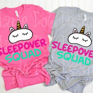 Sleepover Squad SVG | Girl Party SVg | Slumber Party svg | Downloadable SVG & PNG