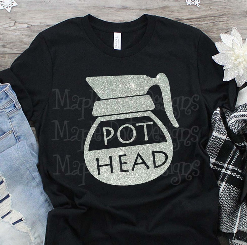 Pot Head Svg / Coffee Head Svg / Coffee Svg / Coffee Pot Svg / Etsy
