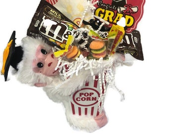 Graduation Popcorn Container Candy Arrangement