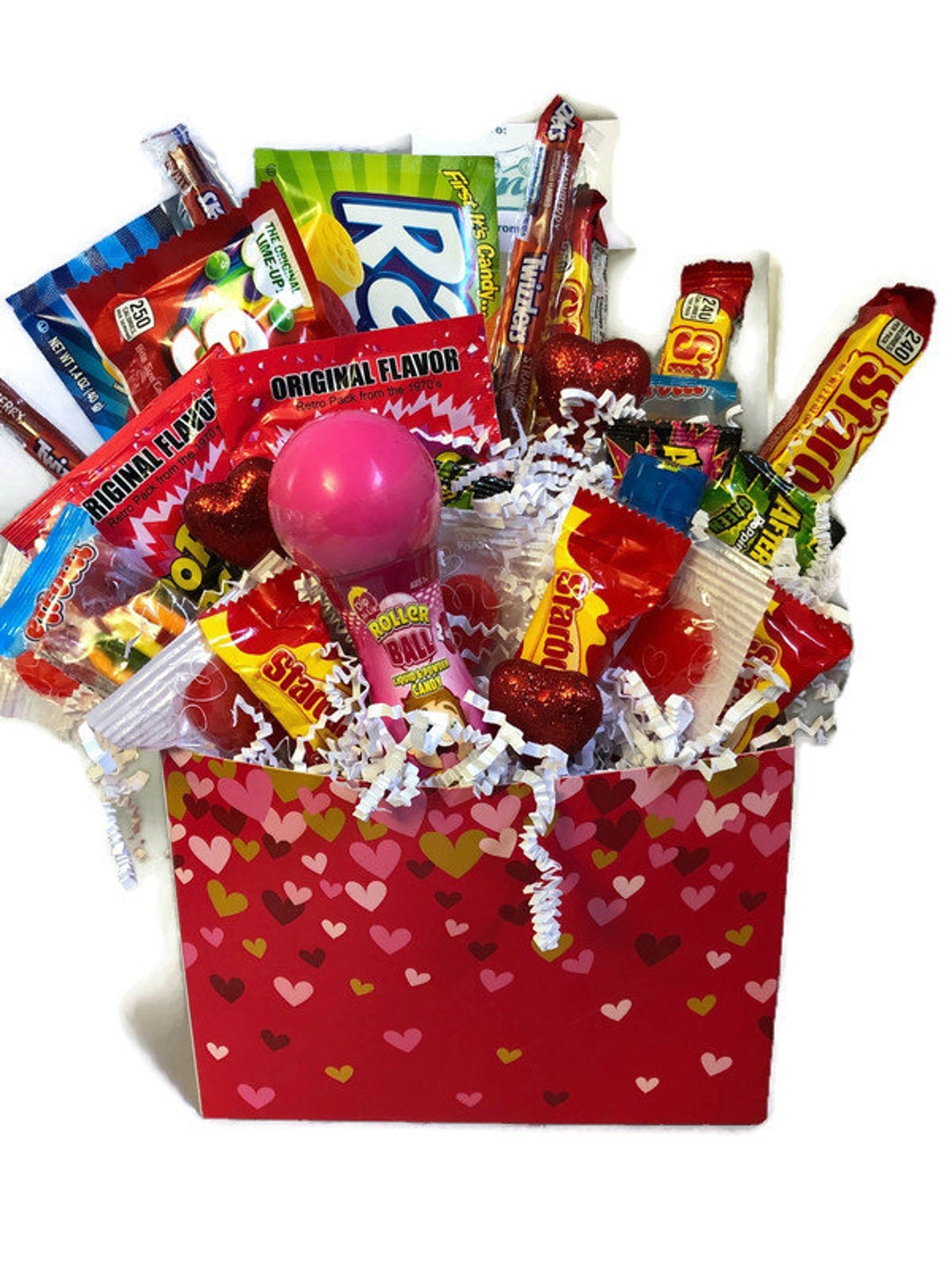 Valentine Gift Box Candy Bouquet Exploding Hearts Etsy