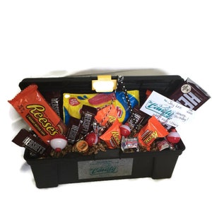 Tacklebox/Toolbox Candy Arrangement