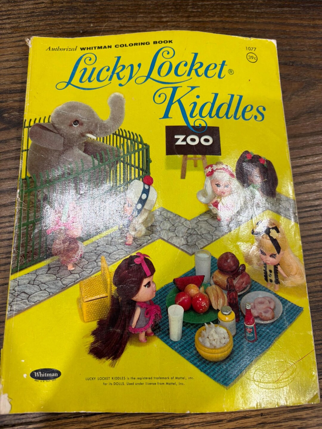 Locket Kiddles Vintage Pre-owned Lucky Locket Kiddles Coloring Book Copyright 1968 by ...