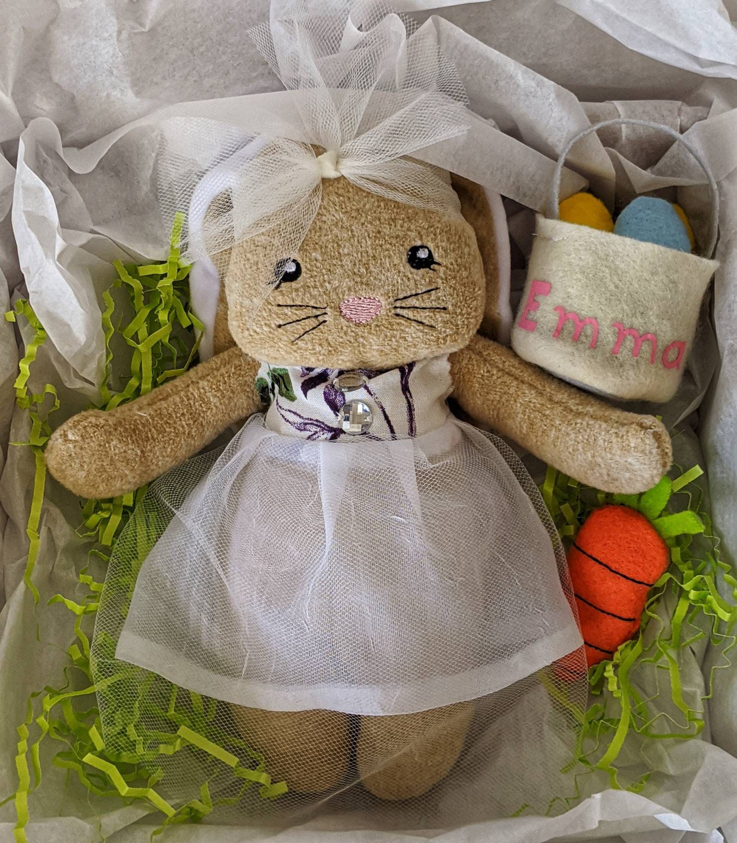 The Easter bunny Easter basket idea personalized Easter Etsy