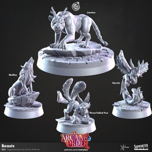 Fantasy Beasts by Cast n Play - Collectible Figurines for Gamers