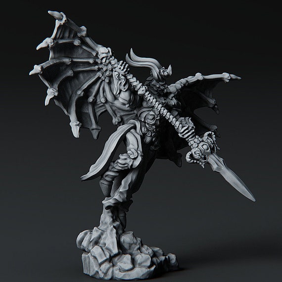 3D Printable Avatar of Bahamut – the Young Monk Grandmaster of Flowers -  32mm and 75mm scale by 2moronic miniatures