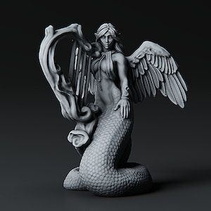 Lillend - Azatas miniature for Pathfinder | Dungeons and Dragons