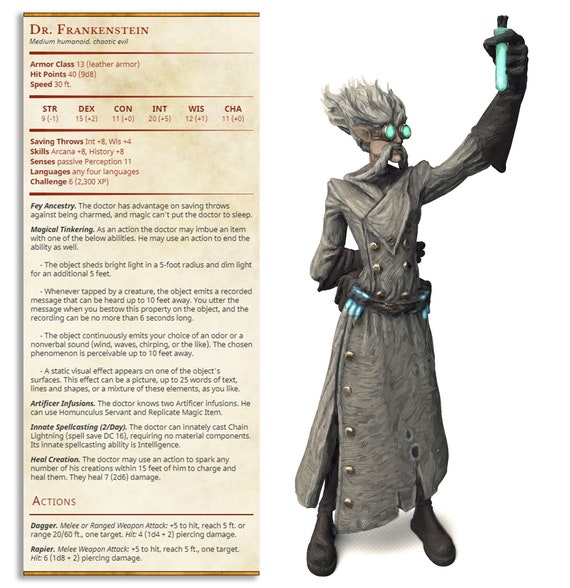 Dr Franksenstein Model for Dungeons and Dragons - Etsy