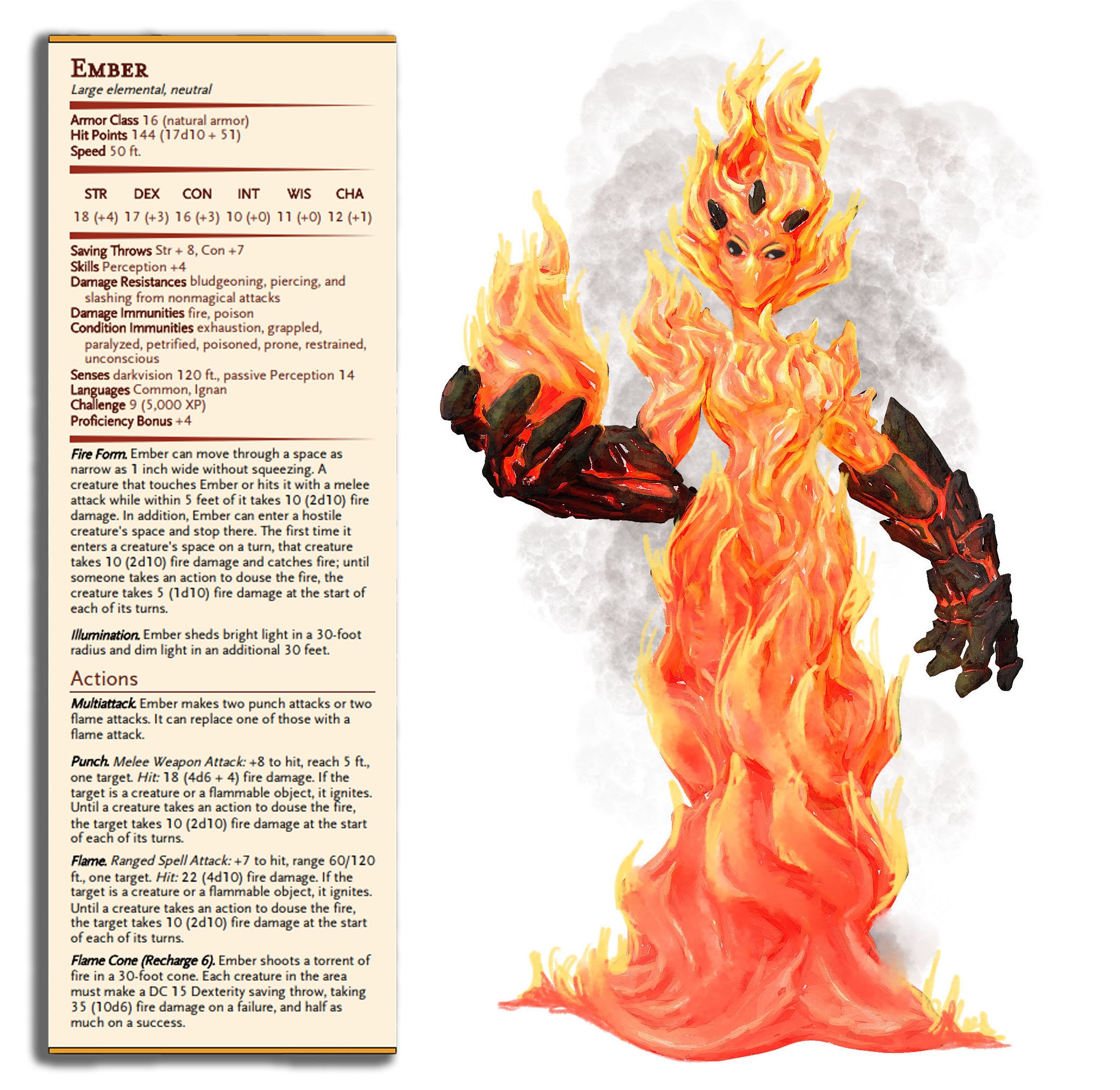 Fire Elemental Dandd