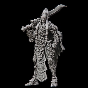 Gith Captain &quot;Black Eye&quot; miniature for Dungeons and Dragons