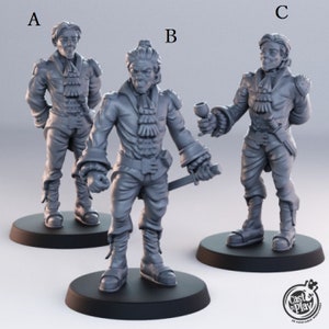 Männliche Miniatur für Dungeons and Dragons