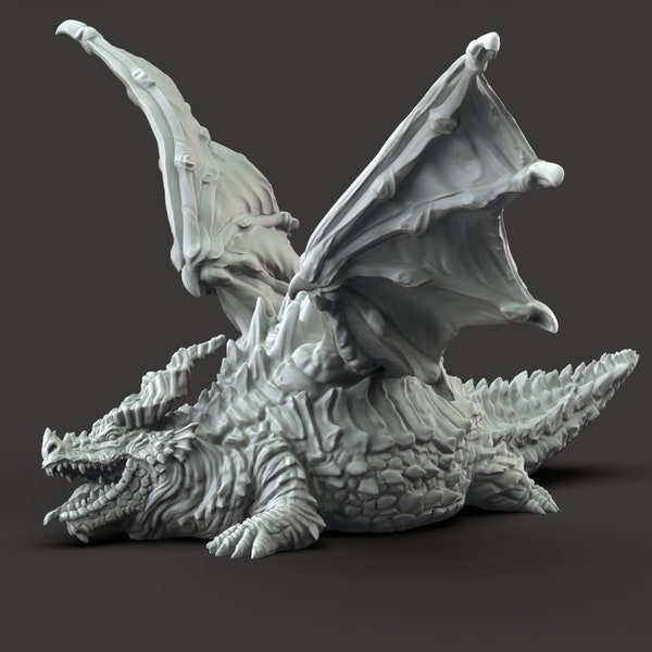 Themberchaud the Red Dragon model for Dungeons and Dragons