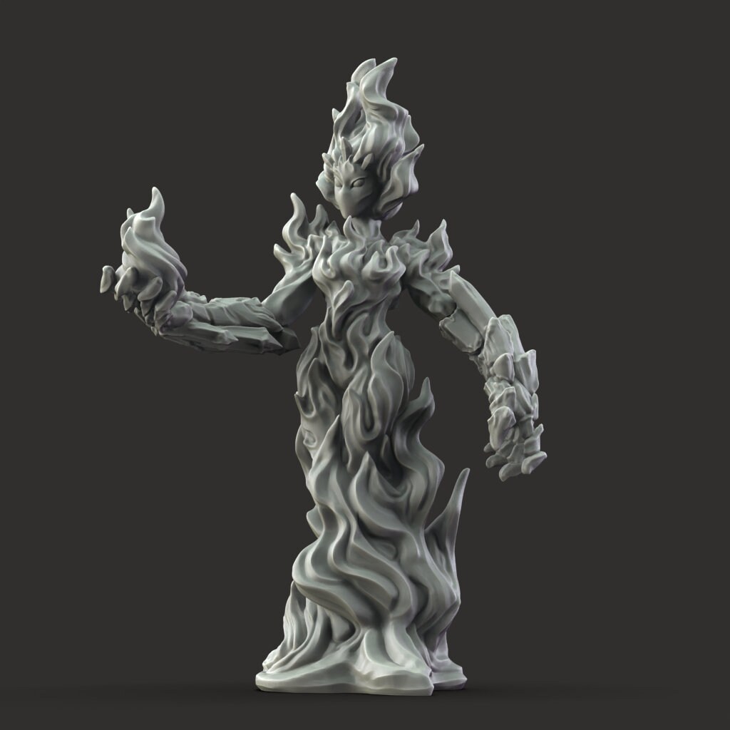 Ember - Fire Elemental Model for Dungeons and Dragons - Etsy